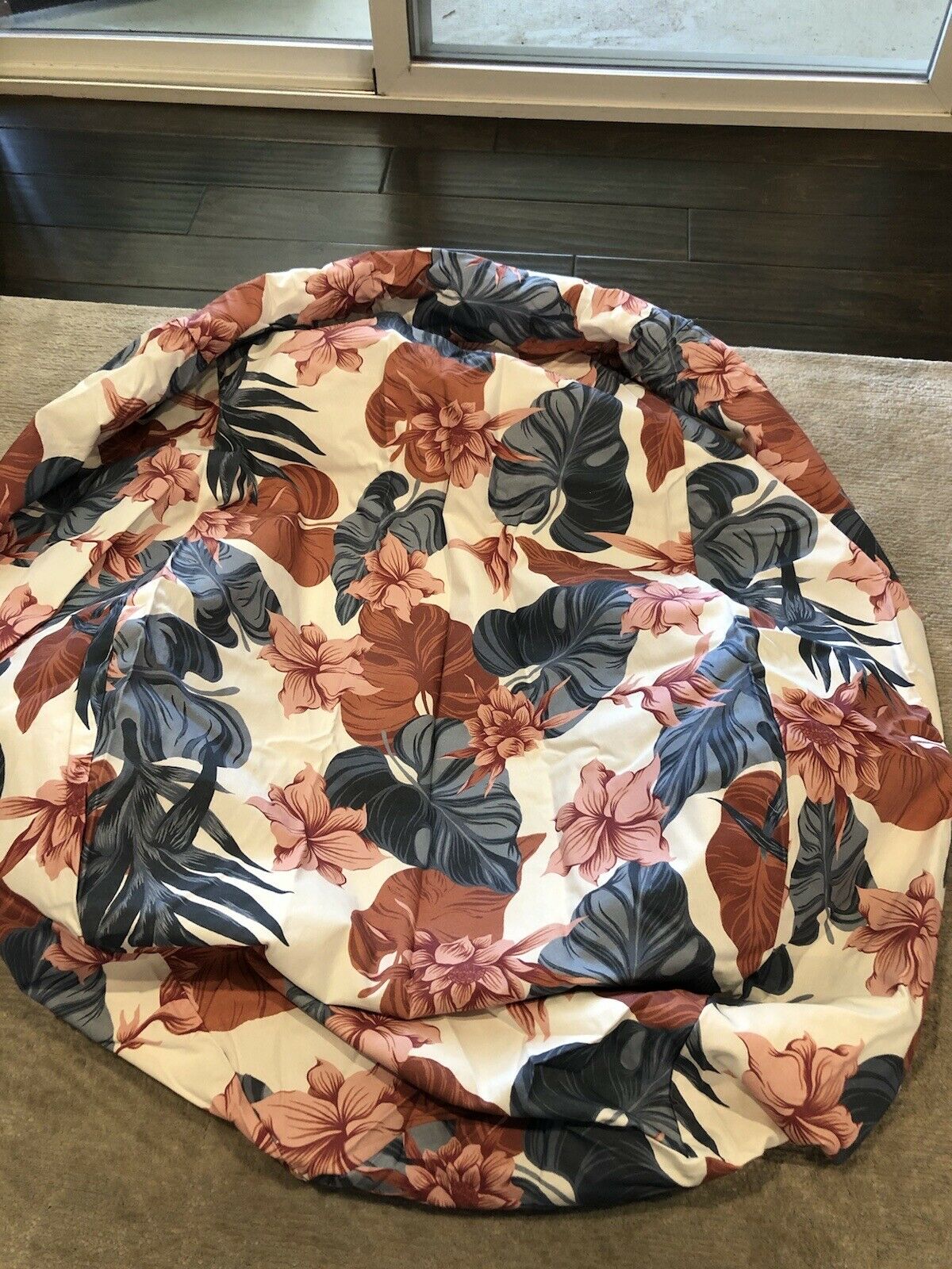 New Pottery Barn Teen Roxy Bean Bag In Sunsoaked - Large Floral Cover Only