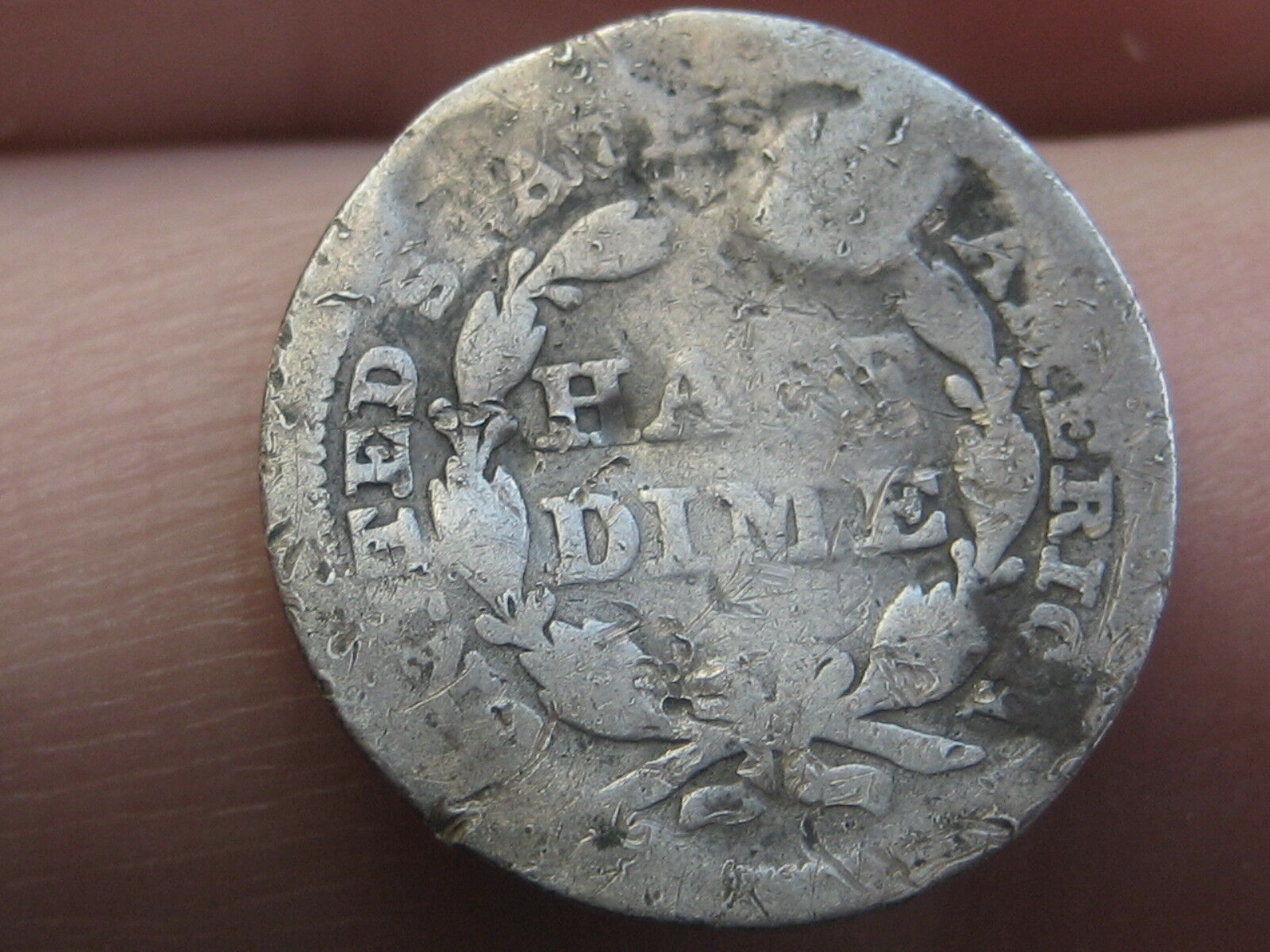 1843 Seated Liberty Half Dime- Old Type Coin