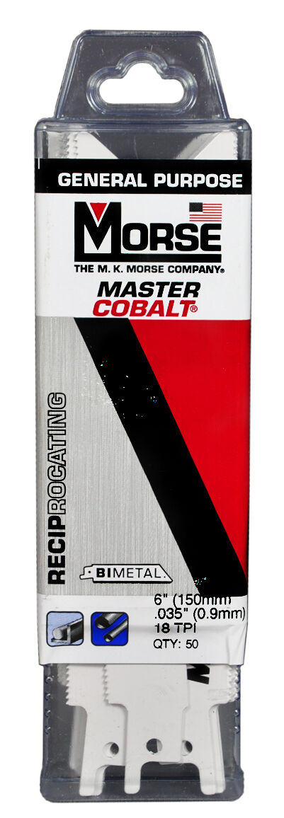 MORSE Master Cobalt Reciprocating Saw Blade 6