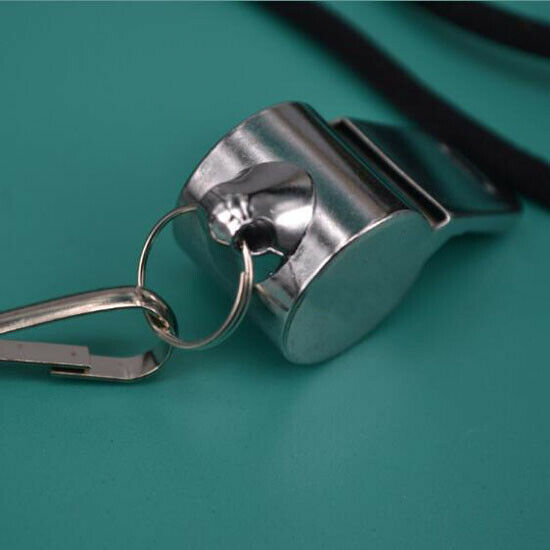 Stainless Steel Sport Game Referee Whistle Emergency Loud Sound Outdoor