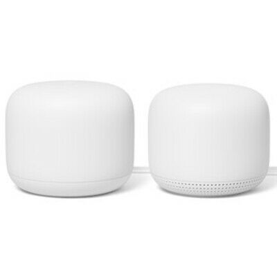 Google Nest Wifi Router Dual Band Mesh System Ac2200 + Access Point 2-pack Ga008