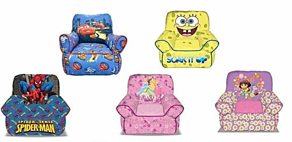 Disney And Nickelodeon Kids And Toddlers Bean Sofa Chair