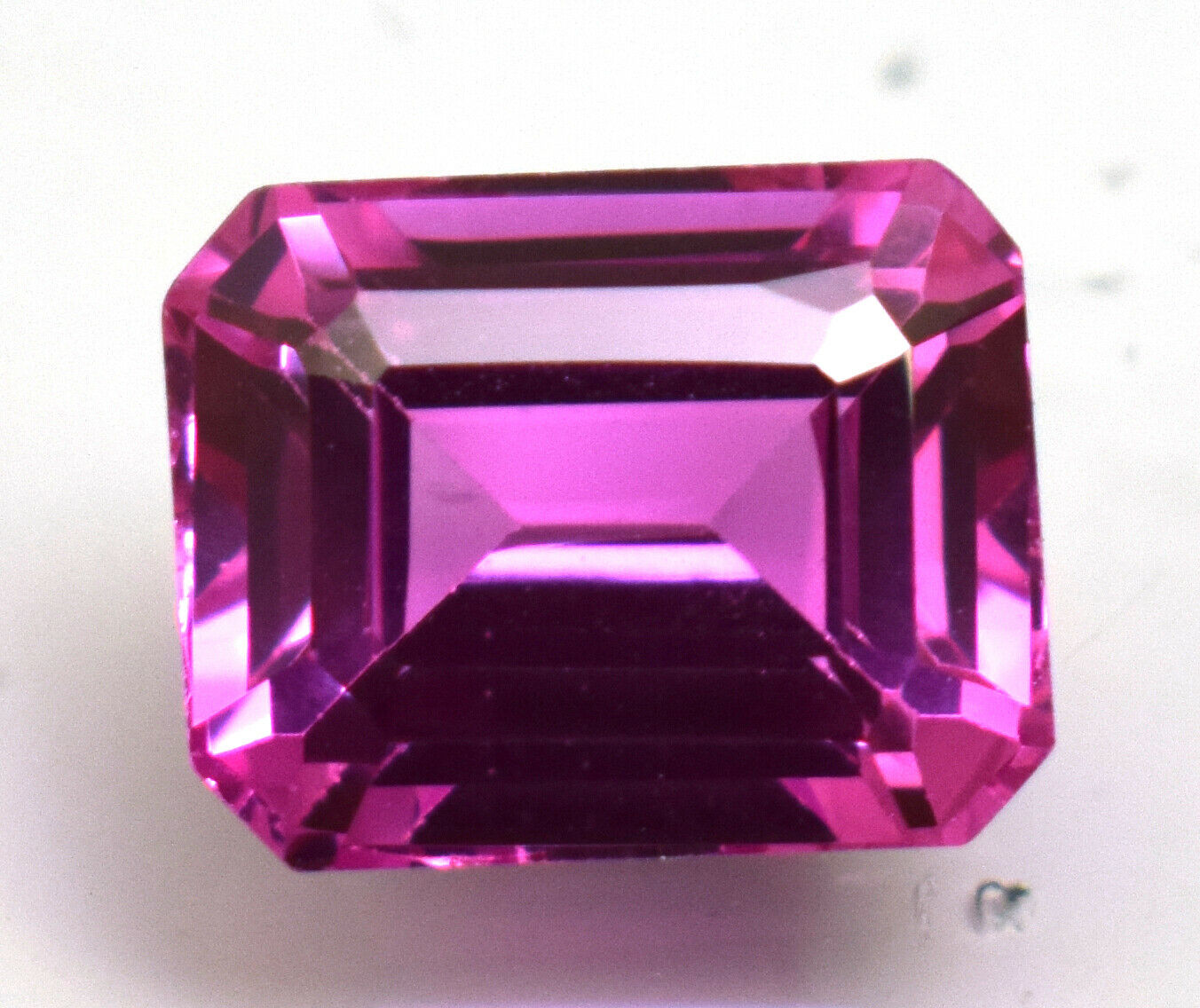 Natural Pink Sapphire Faceted Emerald Shape 5.00 Ct Loose Gemstone For Ring Use