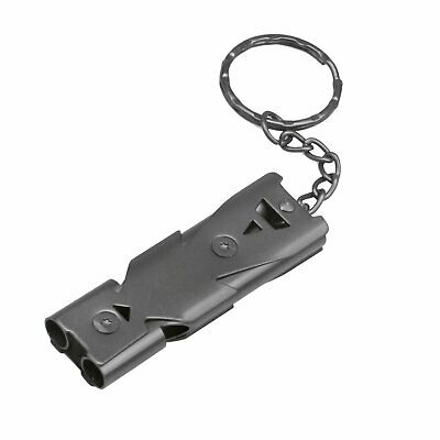 Stainless Whistle Double Tube Lifesaving Emergency Sos Outdoor Survival High Db