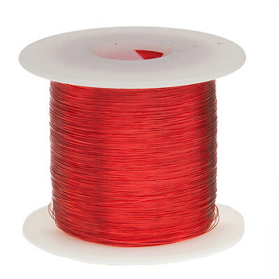 30 Awg Gauge Enameled Copper Magnet Wire 1.0 Lbs 3212' Length 0.0108" 155c Red