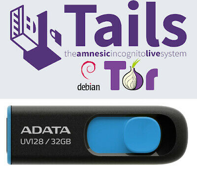 Tails Linux 4.19 32 Gb Usb 3.2 Drive Safe Fast Secure Live Bootable Anonymous