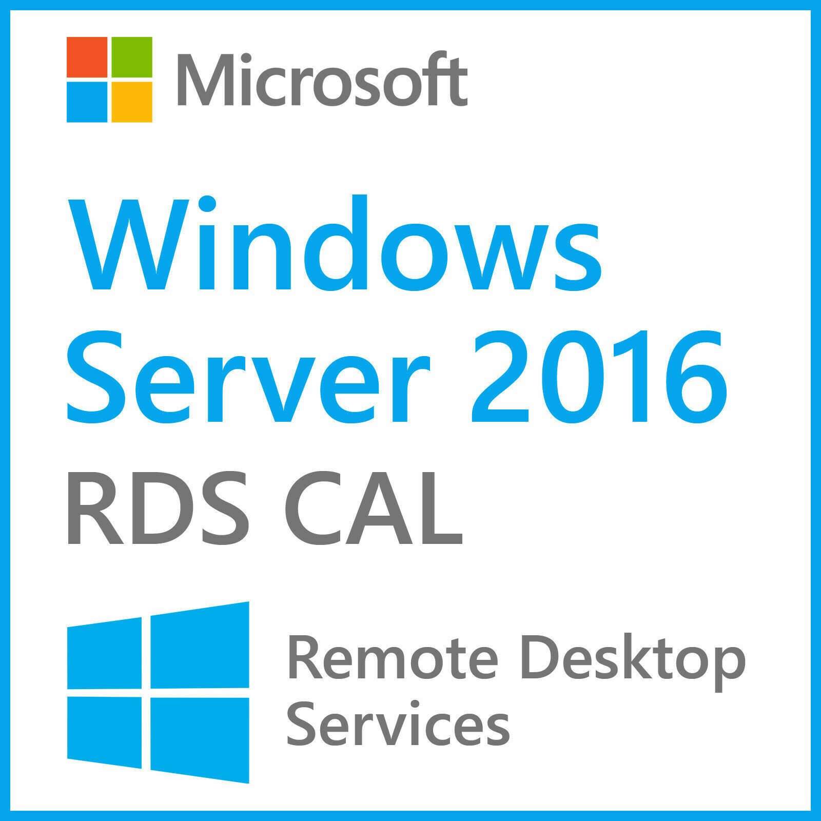 Win Server 2016 Rds Cal 50 User Remote Desktop Services + Win Server 2016 Os Key