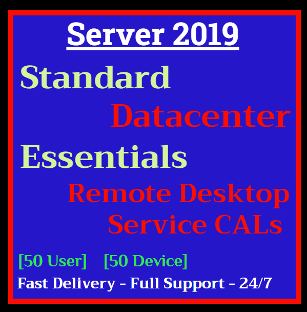 Remote. Desktop. Services. Rds SV 2019. User Device Cals 24/7 24/7