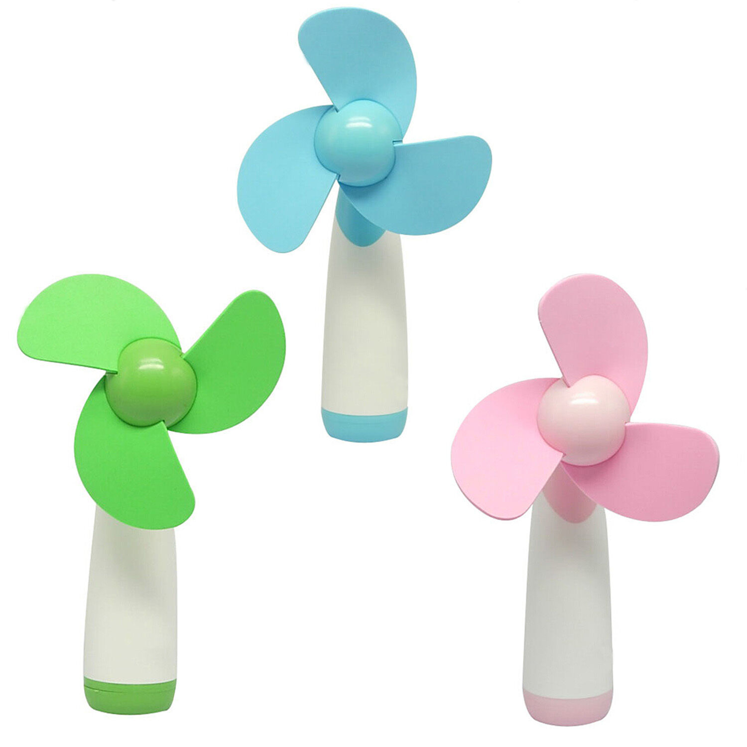 Mini Fan - Portable Personal Handheld Battery Operated Electric Soft Foam Blades