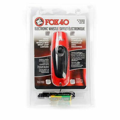 Fox 40 3 Tone Electronic Whistle 125 dB 9 Volts Red 8616-1908