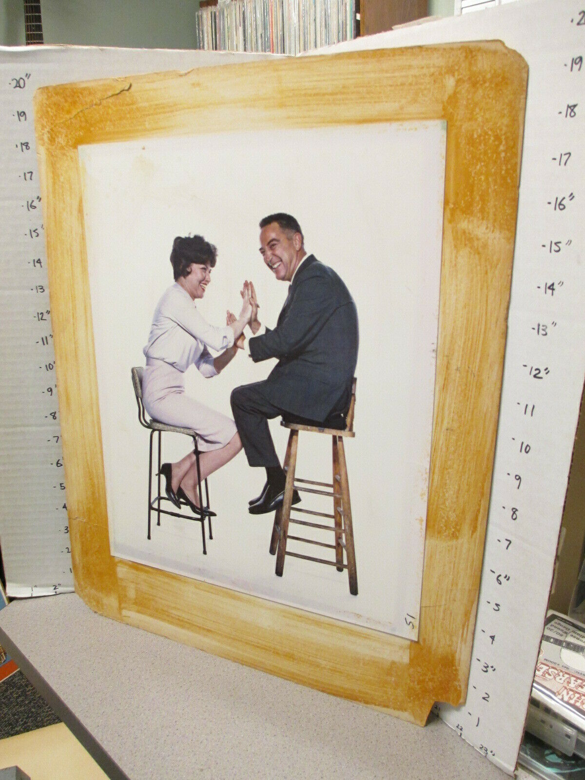 TV GUIDE Cover Portrait 1963 Dorothy Loudon Garry Moore show CBS stool