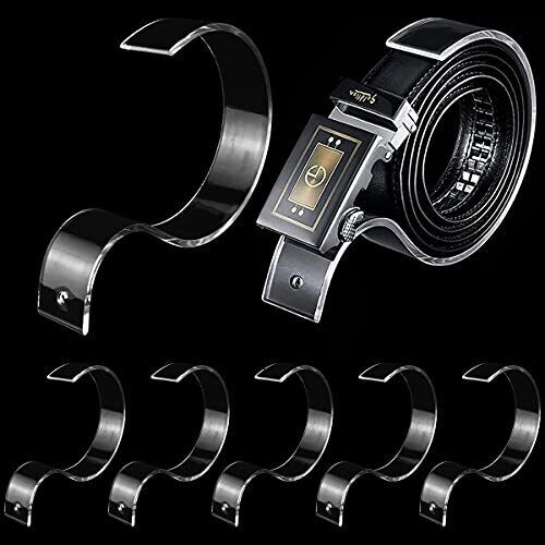 Acrylic Belt Display Stands 10 Pcs Clear Belt Holder Girdle Display Holder Belt