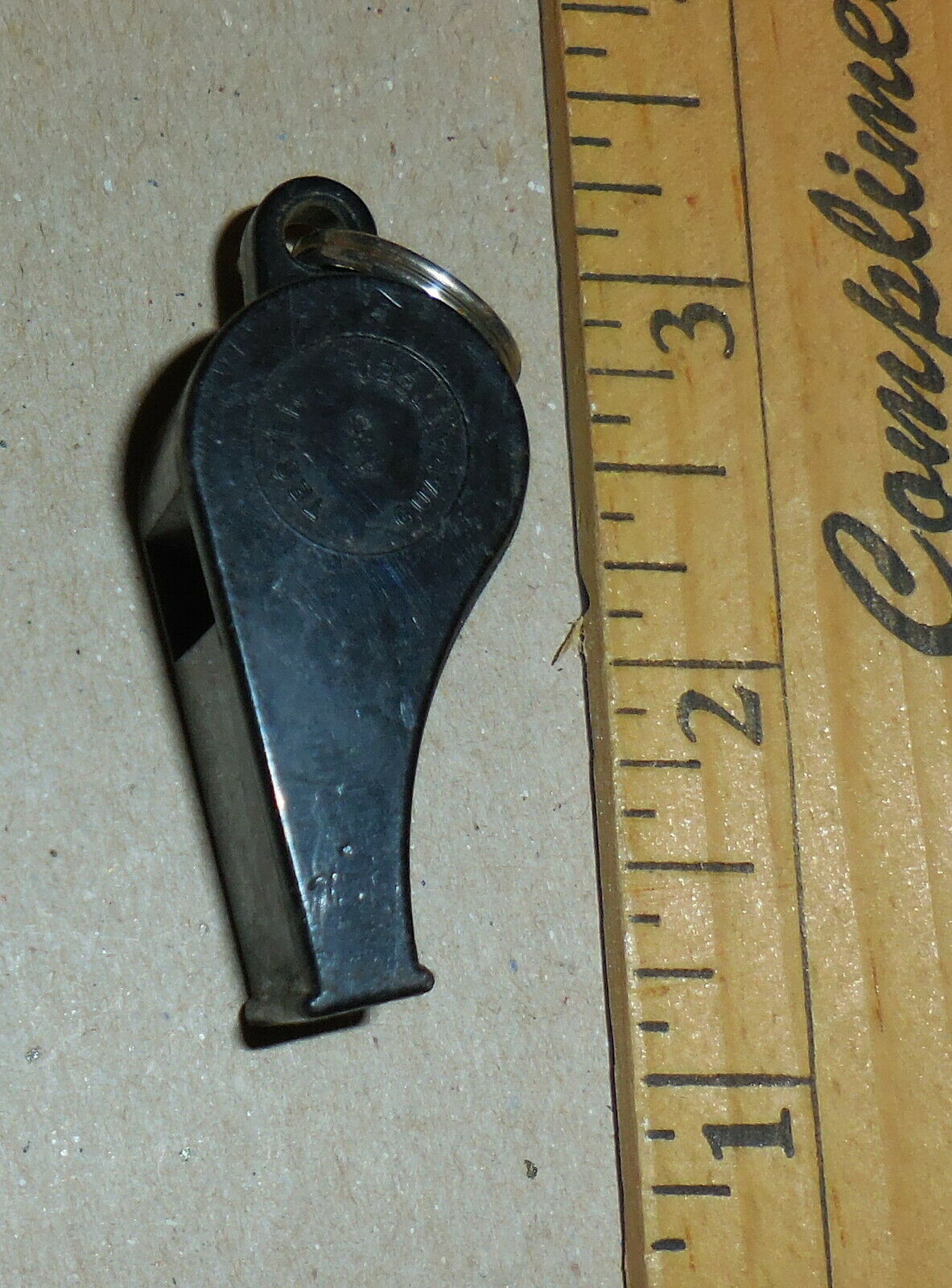 vintage ACME Registered Black color Plastic Whistle made in England