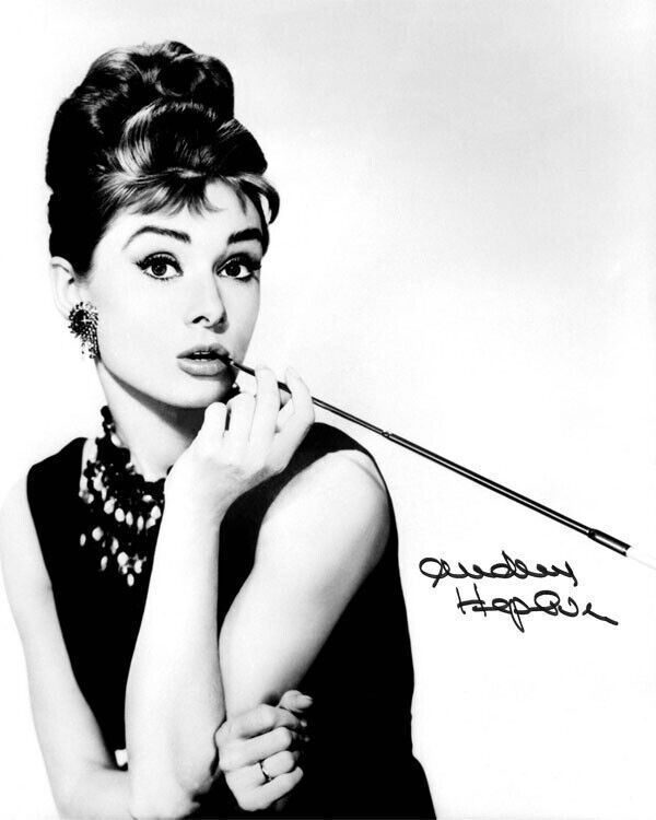Audrey Hepburn Breakfast at Tiffany's Signed Photo Autograph Poster
